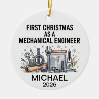 Mechanisch ingenieur 2026 Kerst Ornament Cadeau