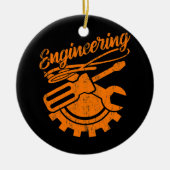 Mechanisch ingenieur Funny Engineering Tools Keramisch Ornament (Voorkant)