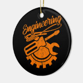 Mechanisch ingenieur Funny Engineering Tools Keramisch Ornament (Links)