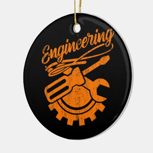 Mechanisch ingenieur Funny Engineering Tools Keramisch Ornament (Links)