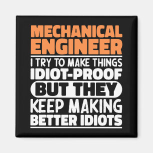 Mechanisch ingenieur Ik probeer het grappig te mak Magneet
