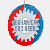 Mechanisch Ingenieur Kleurenblok Keramisch Ornament (Links)