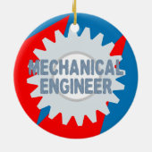 Mechanisch Ingenieur Kleurenblok Keramisch Ornament (Achterkant)