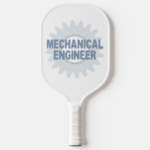 Mechanisch Ingenieur Tandwiel Blauw Grijs Notitieb Pickleball Paddle