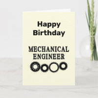 Mechanisch Ingenieur Vers tandwiel Verjaardagskaar