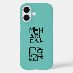 Mechanisch ingenieurskarakter iPhone 16 hoesje