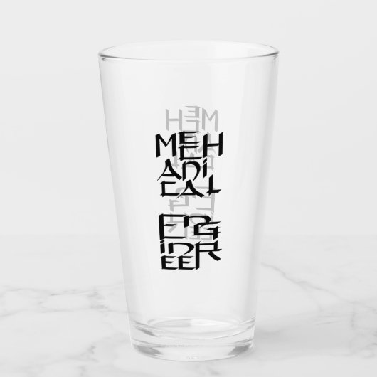 Mechanisch ingenieurskarakter glas (Voorkant)