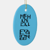 Mechanisch ingenieurskarakter keramisch ornament (Rechts)