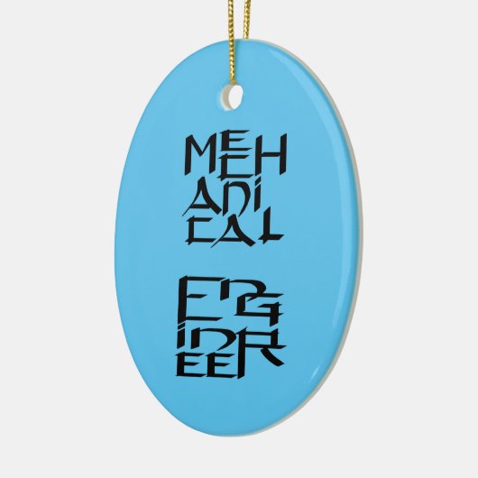 Mechanisch ingenieurskarakter keramisch ornament (Links)