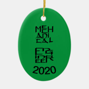 Mechanisch ingenieurskarakter keramisch ornament