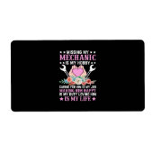 Mechanisch is mijn leven etiket (Voorkant)