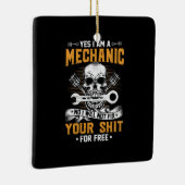 Mechanisch ja, ik ben een mechanisch keramisch ornament (Rechts)