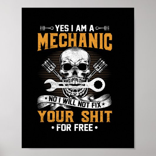 Mechanisch ja, ik ben een mechanisch poster (Voorkant)