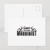 Mechanisch Machinebankwerker CNC Operator Funny Ca Briefkaart (Voorkant / Achterkant)