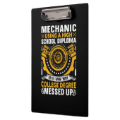 Mechanisch met een middelbaar diploma klembord (Links)
