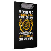 Mechanisch met een middelbaar diploma klembord (Rechts)