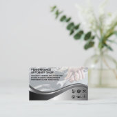 Mechanisch met moersleutel | Auto garagewinkel Visitekaartje (Staand voorkant)