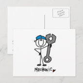 Mechanisch met moersleutel briefkaart (Voorkant / Achterkant)