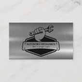 Mechanisch met Moersleutel | Metallisch Visitekaartje (Voorkant)