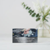 Mechanisch met Moersleutel | Metallisch Visitekaartje (Staand voorkant)