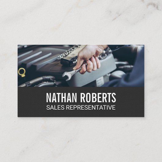 Mechanisch met sleutel visitekaartje (Achterkant)