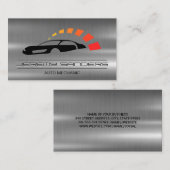 Mechanisch | Metaal | Auto-service Logo Visitekaartje (Voorkant / Achterkant)