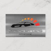 Mechanisch | Metaal | Auto-service Logo Visitekaartje (Voorkant)