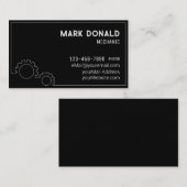 Mechanisch Modern Custom Visitekaartje (Voorkant / Achterkant)