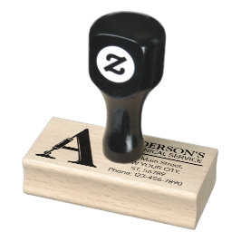 mechanisch monogram. Initiaal "A" Rubberstempel