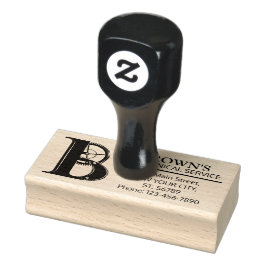 mechanisch monogram. INITIAAL B Rubberstempel