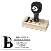  mechanisch monogram. INITIAAL B Rubberstempel (Gestempeld)