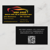 Mechanisch onderhoud Metaal Reparatie Service Visitekaartje (Voorkant / Achterkant)