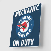 Mechanisch op dienstbord. Pontiac Service-versie Vierkante Klok (Hoek)