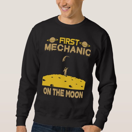 Mechanisch op het moonsweatshirt trui (Voorkant)