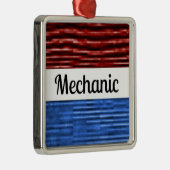 Mechanisch Patriottisch Kerstversiering Metalen Ornament (Rechts)