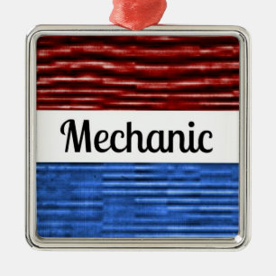 Mechanisch Patriottisch Kerstversiering Metalen Ornament