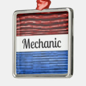 Mechanisch Patriottisch Kerstversiering Metalen Ornament (Links)