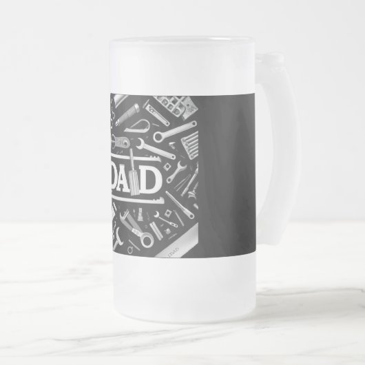 Mechanisch patroon, pap matglas bierpul (Voorkant rechts)