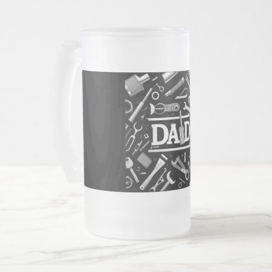 Mechanisch patroon, pap matglas bierpul (Voorkant links)