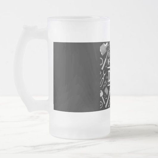 Mechanisch patroon, pap matglas bierpul (Links)