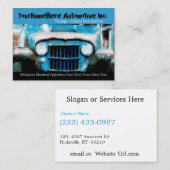 Mechanisch repareren Winkelen met sloopauto Visitekaartje (Voorkant / Achterkant)