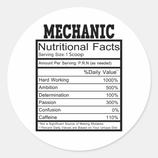 Mechanisch Ronde Sticker (Voorkant)