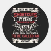 Mechanisch Ronde Sticker (Voorkant)