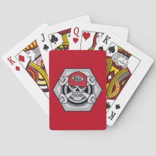 Mechanisch Schedel Pokerkaarten