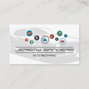 Mechanisch technicus Autodiensten Visitekaartje