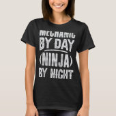 Mechanisch tegen dag Ninja door nachtmechanische k T-shirt (Voorkant)