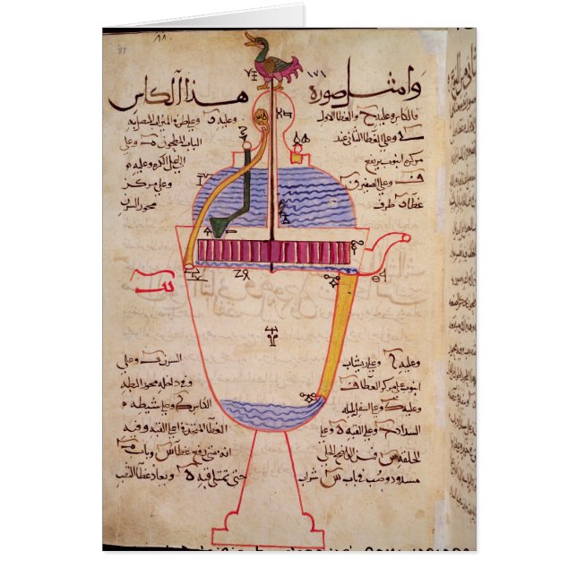 Mechanisch toestel voor het gieten van water (Voorkant)