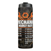 mechanisch uurtarief metalen tandwiel thermosbeker (Voorkant)