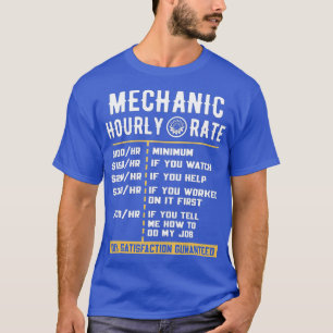 Mechanisch uurtarief t-shirt