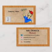 Mechanisch Visitekaartje (Voorkant / Achterkant)